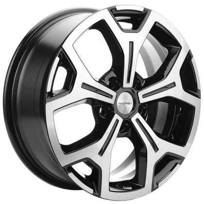Диск R17 5x120 Khomen Wheels KHW1710 6,5J ET60 D65.1 (VW Multivan) Black-FP ПИК