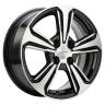 Диск R15 4x100 Khomen Wheels KHW1502 6,0J ET50 D60,1 (Vesta) Black-FP ПИК