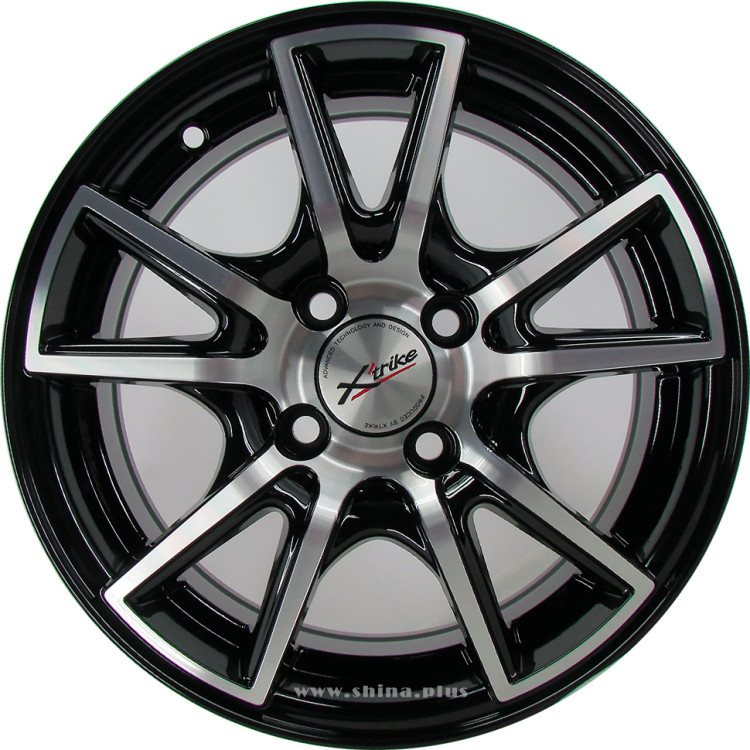 Диск R14  4x98 Xtrike X-104 6,0J ET38 D58,5 BK/FP