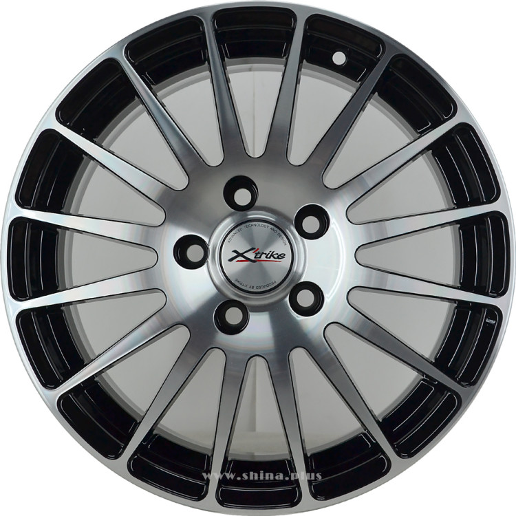 Диск R16 5x114,3 Xtrike (X-128) 6,5J ET45 D66,1 BK/FP