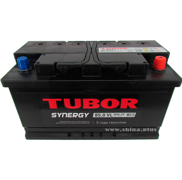 АКБ 85Ah Tubor Synergy (о.п.+) (низкая) 800А (EN) 12V №№