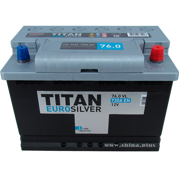 АКБ 76Ah Titan Eurosilver (о.п+) 730А (EN) 12V