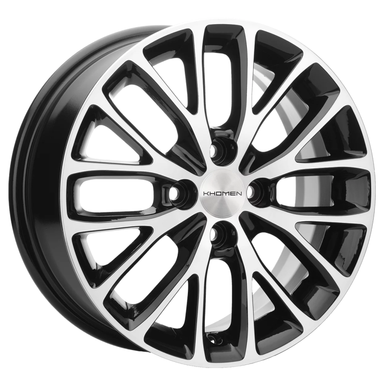 Диск R15 4x100 Khomen Wheels KHW1506 6,0J ET37 D60,1 (XRay) Black-FP
