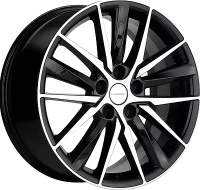 Диск R18 5x112 Khomen Wheels KHW1807 8,0J ET39 D66.6 (A6/Q5) Black-FP