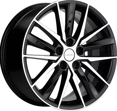 Диск R18 5x112 Khomen Wheels KHW1807 8,0J ET39 D66.6 (A6/Q5) Black-FP