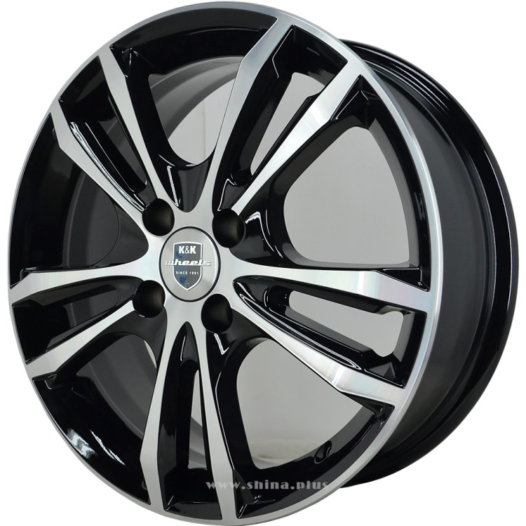 Диск R16 4x100 K&K Samara-оригинал (КС866) 6,0J ET50 D60,1 алмаз-черный