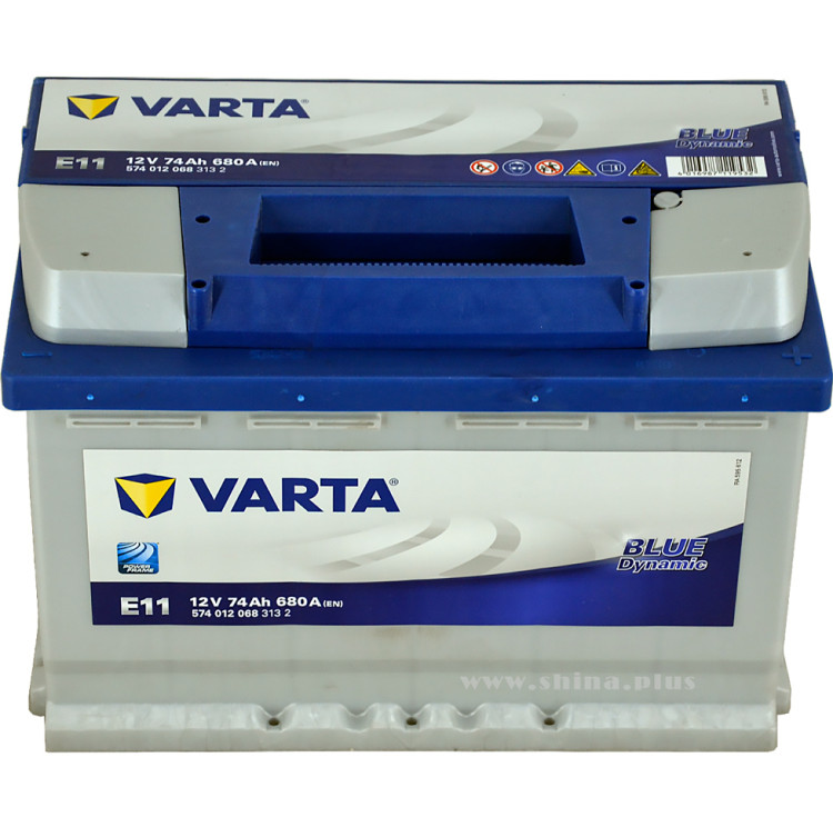 АКБ 74Ah Varta 574 012 068  (о.п.+) Blue dynamic"Е11" 680А(EN) 12V