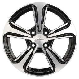 Диск R15 4x100 Khomen Wheels KHW1502 6,0J ET46 D54,1 (Solaris II) Black-FP ПИК