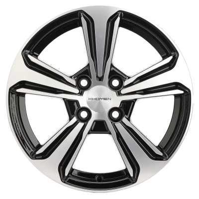 Диск R15 4x100 Khomen Wheels KHW1502 6,0J ET46 D54,1 (Solaris II) Black-FP