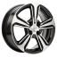 Диск R15 4x100 Khomen Wheels KHW1502 6,0J ET46 D54,1 (Solaris II) Black-FP ПИК