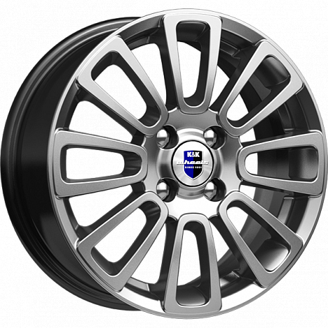 Диск R15 4x100 Неман-оригинал (КС717) 6,0J ET37 D60,1 дарк платинум