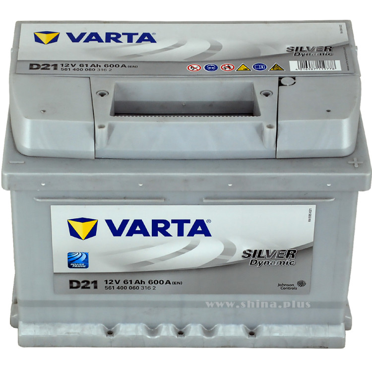 АКБ 61Ah Varta 561 400 060 Silver dynamic"D21" (о.п+) 600А(EN) 12V