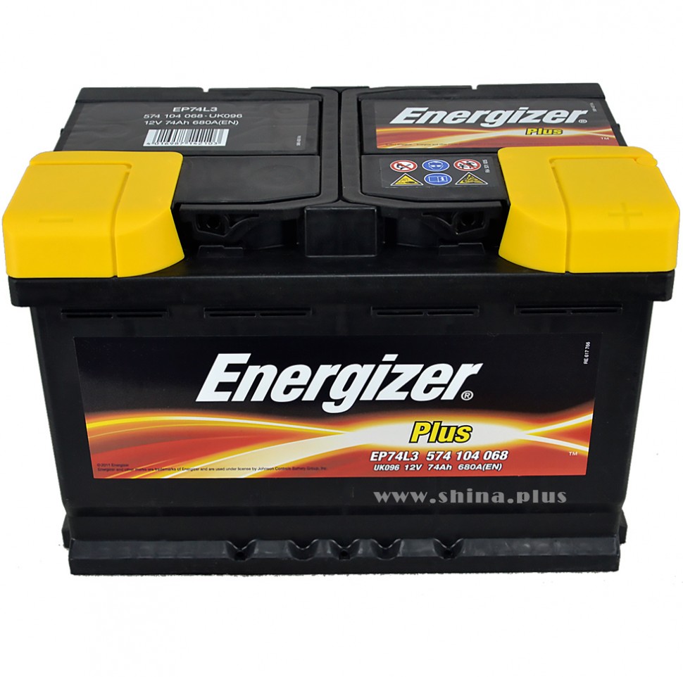 АКБ 74Ah Energizer Plus (574 104 068) (о.п+) 680 (EN) 12V