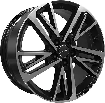 Диск R18 5x112 Khomen Wheels KHW1815 8,0J ET39 D66,6 (A6/Q5) Black-FP