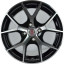 Диск R15 4x100 ALCASTA M52 6,0J ET46 D54,1 BKF