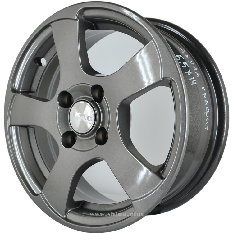 Диск R16 4x100 Скад Акула 6,0J ET52 D54,1 графит