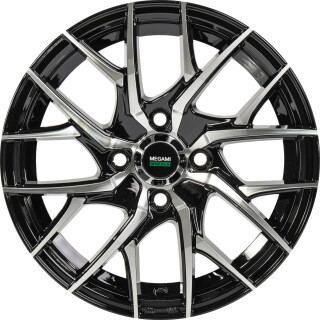 Диск R14 5x100 Megami MGM-12 5,5J ET35 D57,1 BKF Диск R14 5x100 Megami MGM-12 5,5J ET35 D57,1 BKF