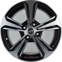 Диск R15 4x100 КС777 Киа солярис II K&K 6,0J ET46 D54,1 алмаз черный