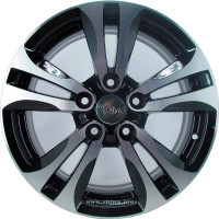 Диск R15 4x100 КС685 K&K Hyundai Solaris 6,0J ET48 D54,1 алмаз черный