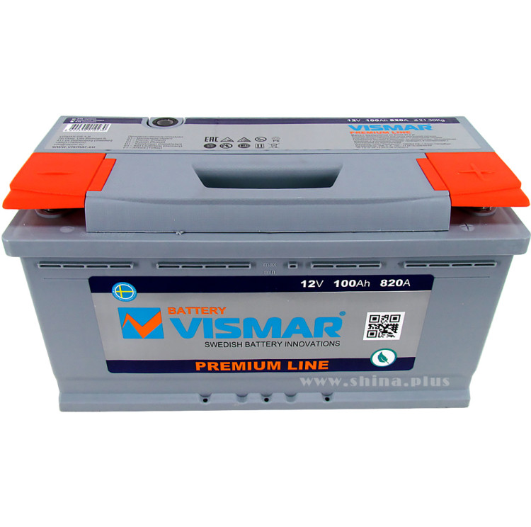 АКБ100Ah Vismar PR (о.п+) 820А(EN) 12V