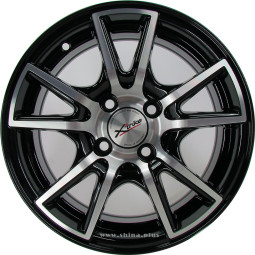 Диск R14 4x114,3 Xtrike X-104 6,0J ET38 D67,1 BK/FP