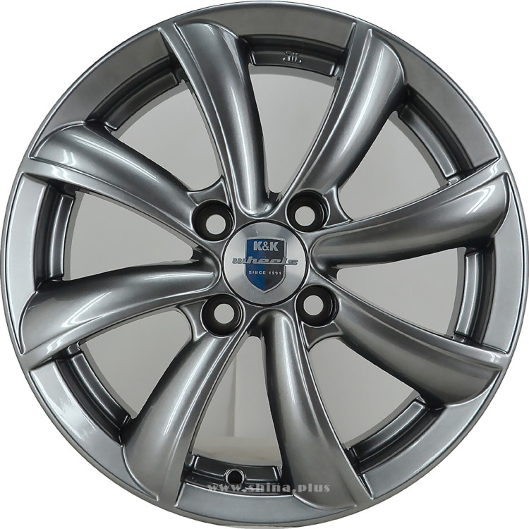 Диск R14  4x98 Бриз К&К 5,5J ET35 D58,5 дарк платинум