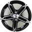 Диск R15 4x100 ALCASTA M19 6,0J ET43 D60,1 BKF