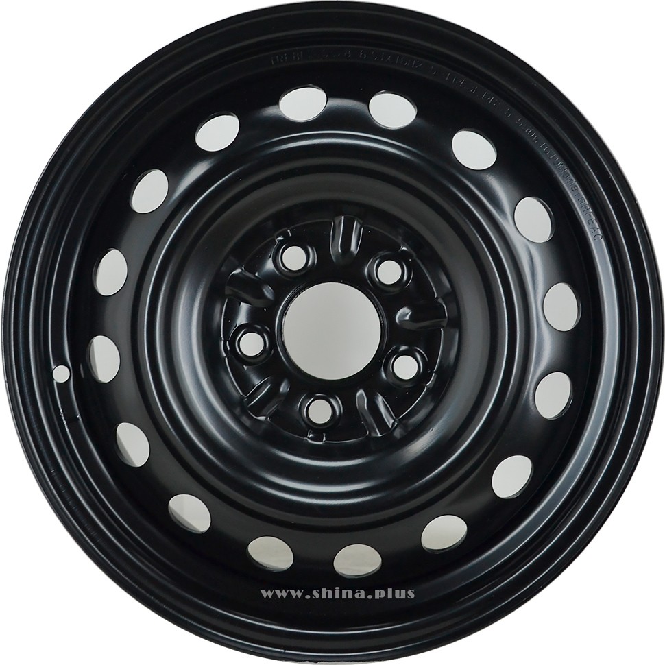 Диск R16 5x114,3 6,5J ET45 D60,1 TREBL 7865 Black Toyota Corolla
