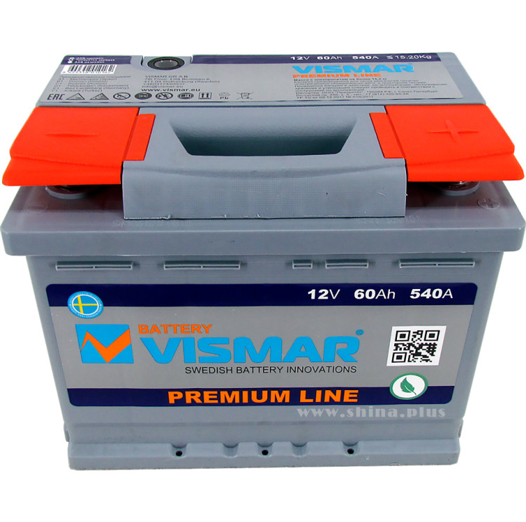АКБ 60Ah Vismar PR (о.п+) 540А(EN) 12V
