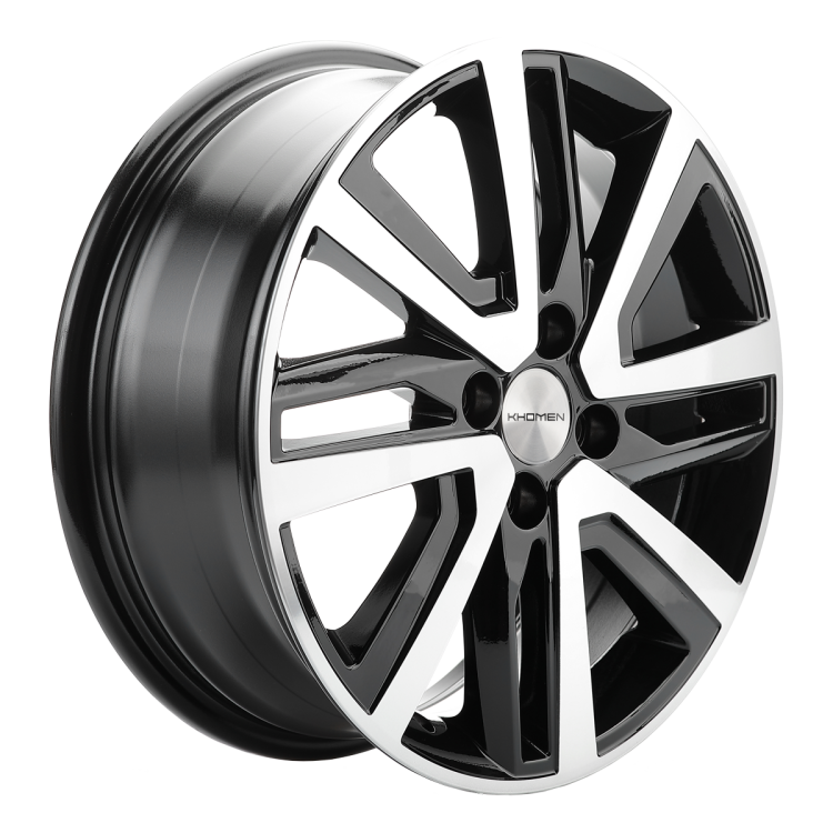 Диск R16 4x100 Khomen Wheels KHW1609 6,0J ET50 D60.1 (Vesta/Largus) Black-FP