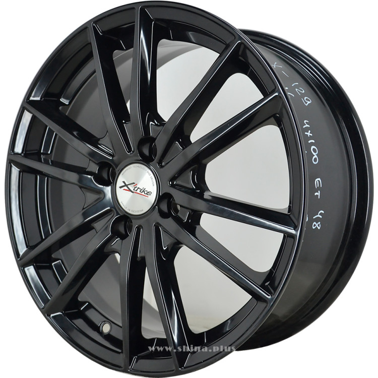 Диск R16 4x100 Xtrike (X-129) 6,5J ET48 D54,1 BK