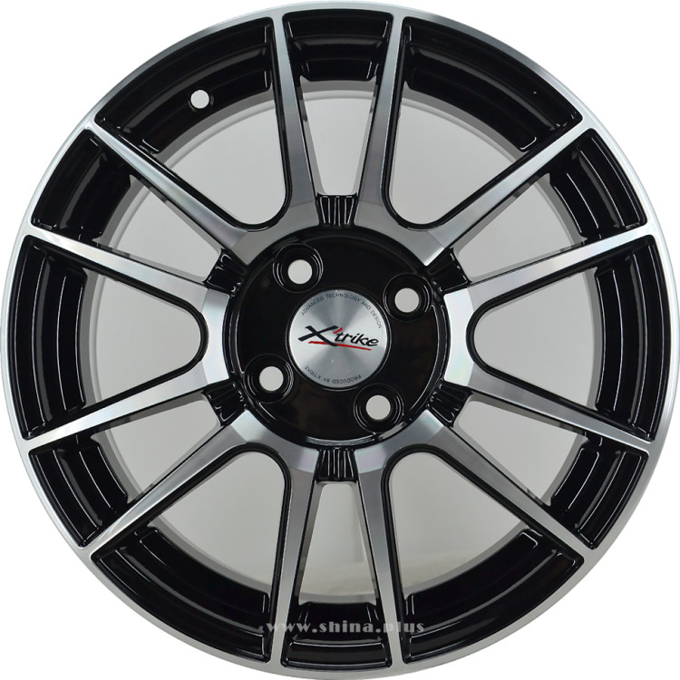 Диск R15 4x100 Xtrike (X-127) 6,0J ET45 D67,1 BK/FP