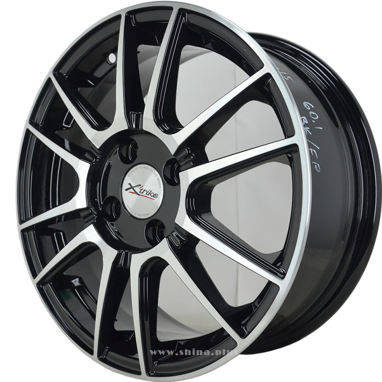 Диск R15 4x100 Xtrike (X-127) 6,0J ET45 D67,1 BK/FP
