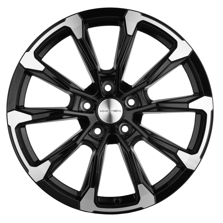 Диск R18 5x108 Khomen Wheels KHW1808 7,5J ET33 D60.1 (Chery Tiggo 4/Tiggo 7Pro) Black-FP ПИК