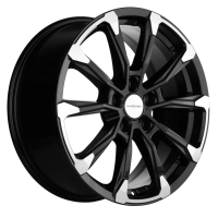 Диск R18 5x108 Khomen Wheels KHW1808 7,5J ET33 D60.1 (Chery Tiggo 4/Tiggo 7Pro) Black-FP ПИК