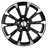 Диск R18 5x114.3 Khomen Wheels KHW1808 7,5J ET50 D67.1 (K5/Santafe) Black-FP ПИК