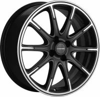 Диск R17 4x100 Khomen Wheels KHW1707 6,5J ET41 D60.1 (XRay) Black-FP