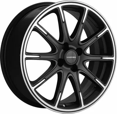 Диск R17 4x100 Khomen Wheels KHW1707 6,5J ET41 D60.1 (XRay) Black-FP