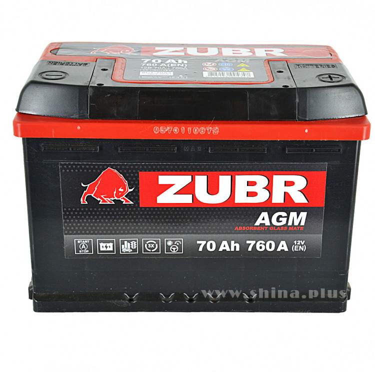 АКБ 70Ah ZUBR AGM (о.п+) 760А(EN) 12V