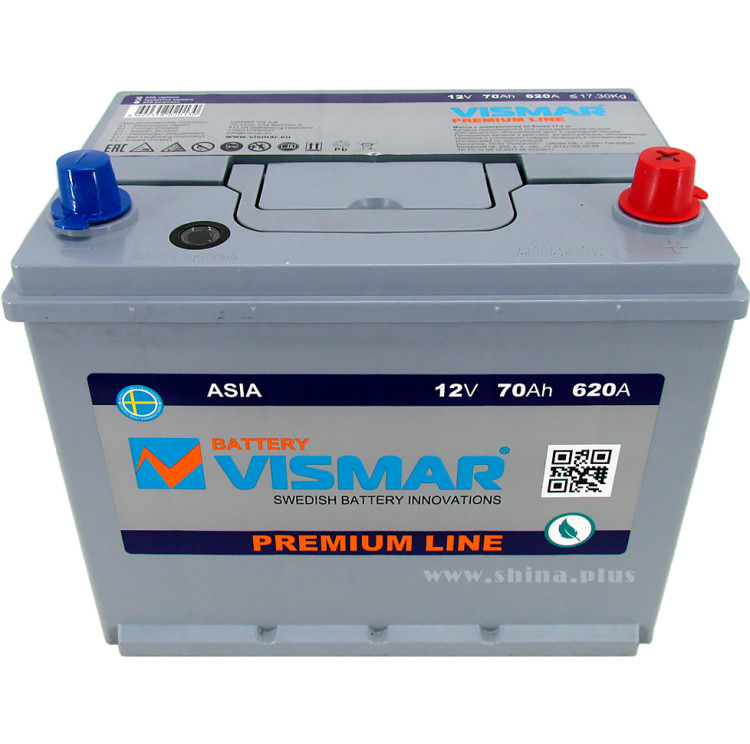 АКБ 70Ah Vismar PR Asia (о.п+) 620А(EN) 12V