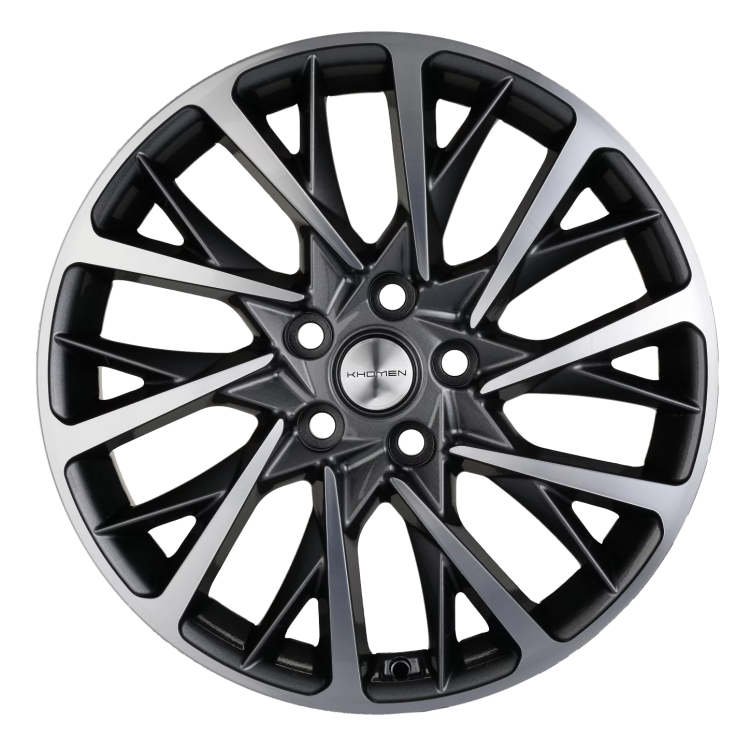 Диск R18 5x114.3 Khomen Wheels KHW1804 7,5J ET50.5 D67.1 (Sonata/Optima/Soul) Gray-FP ПИК