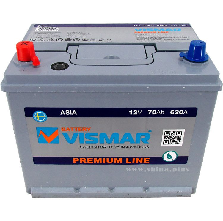 АКБ 70Ah Vismar PR Asia (+п.п) 620А(EN) 12V