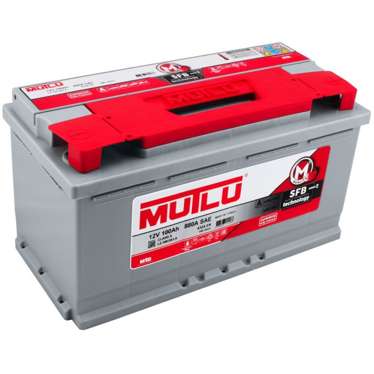 АКБ100Ah Mutlu (L5.100.083.A) (о.п.+) 830А(EN) 12V