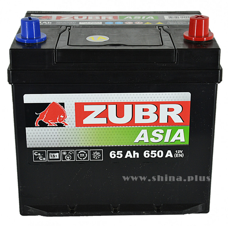АКБ 65Ah ZUBR Premium Asia (о.п+) 650А(EN) 12V
