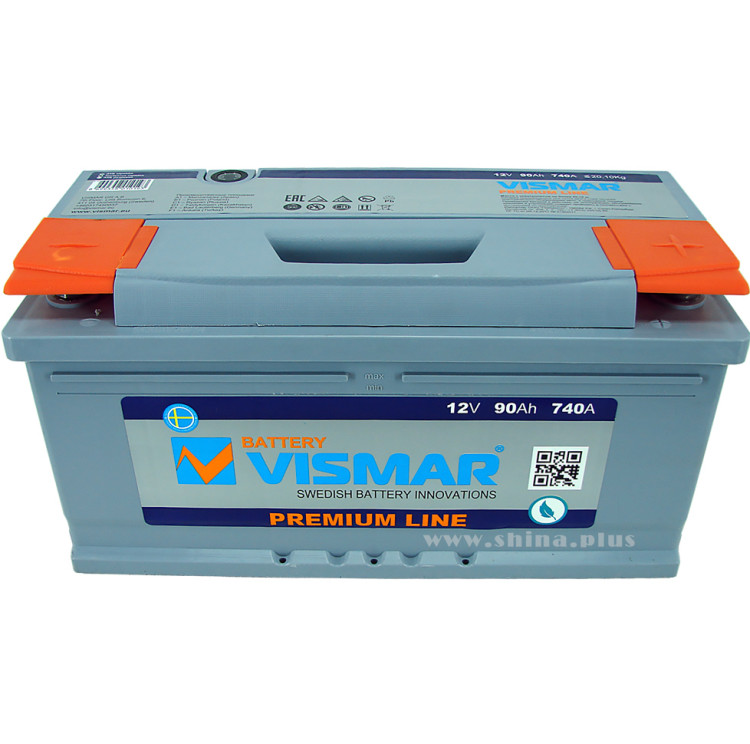 АКБ 90Ah Vismar PR LOW (о.п+) 740A(EN) 12V низкий