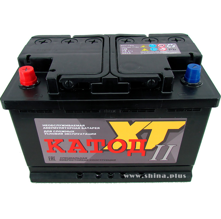 АКБ 75Ah Катод (+п.п) 680A (EN) 12V