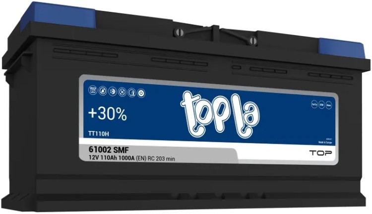 АКБ110Ah Topla Top 108210 TT110H 61002 (о.п+) (EN) 1000А12V