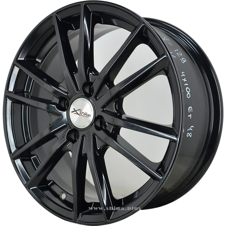Диск R16 4x100 Xtrike (X-129) 6,5J ET48 D60,1 BK