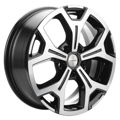 Диск R17 5x112 Khomen Wheels KHW1710 6,5J ET50 D66.6 Black-FP (Mercedes Vito)