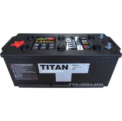 АКБ190Ah Titan Standart (+п.п) 1150А 12V конус